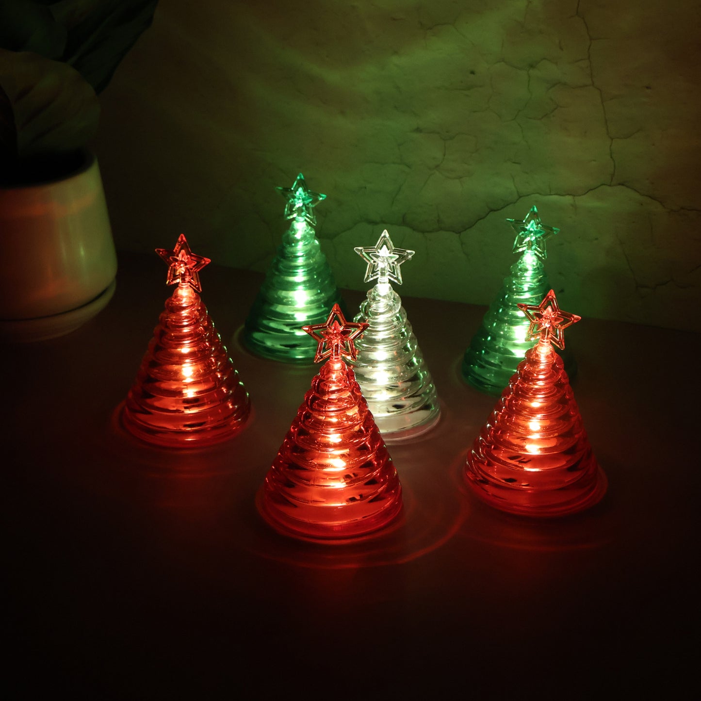 Led Christmas Tree Decorative Lights - (6 Pc Set)