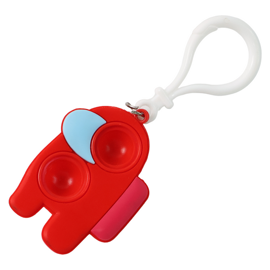 Pop-it Fidget Keychain Toy - (1 Pc Mix Color)