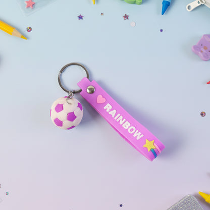 Cute Silicone 3d Key Chain With Metal Hook  Strap (Pack Of 1)