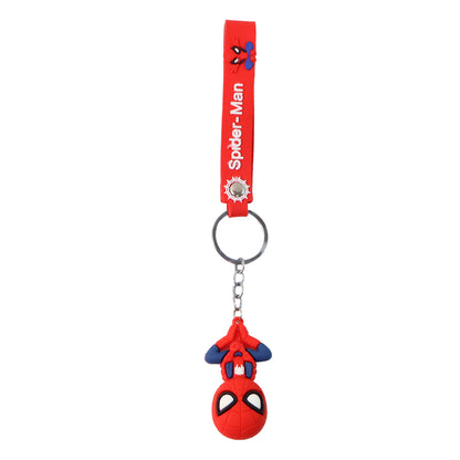 Cute Cartoon Silicone 3d Key Chain With Metal Hook  Strap (Pack Of 1)
