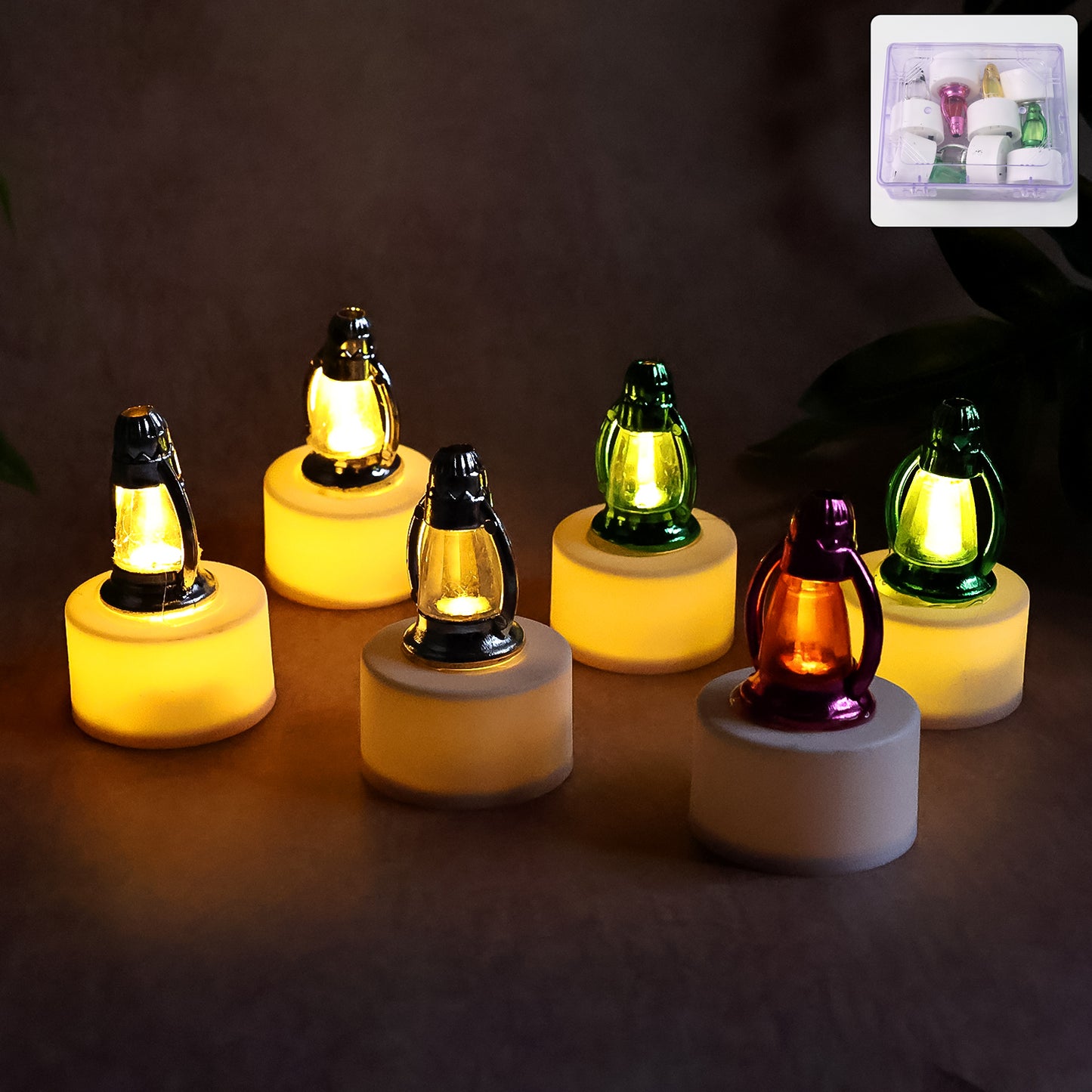 Decorative Led Lantern Candles - (6 Pc)