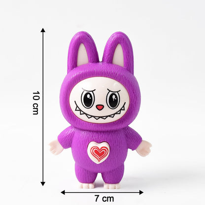 Cartoon Character Face Changing Toy With Key Holder Keychain (1 Pc)