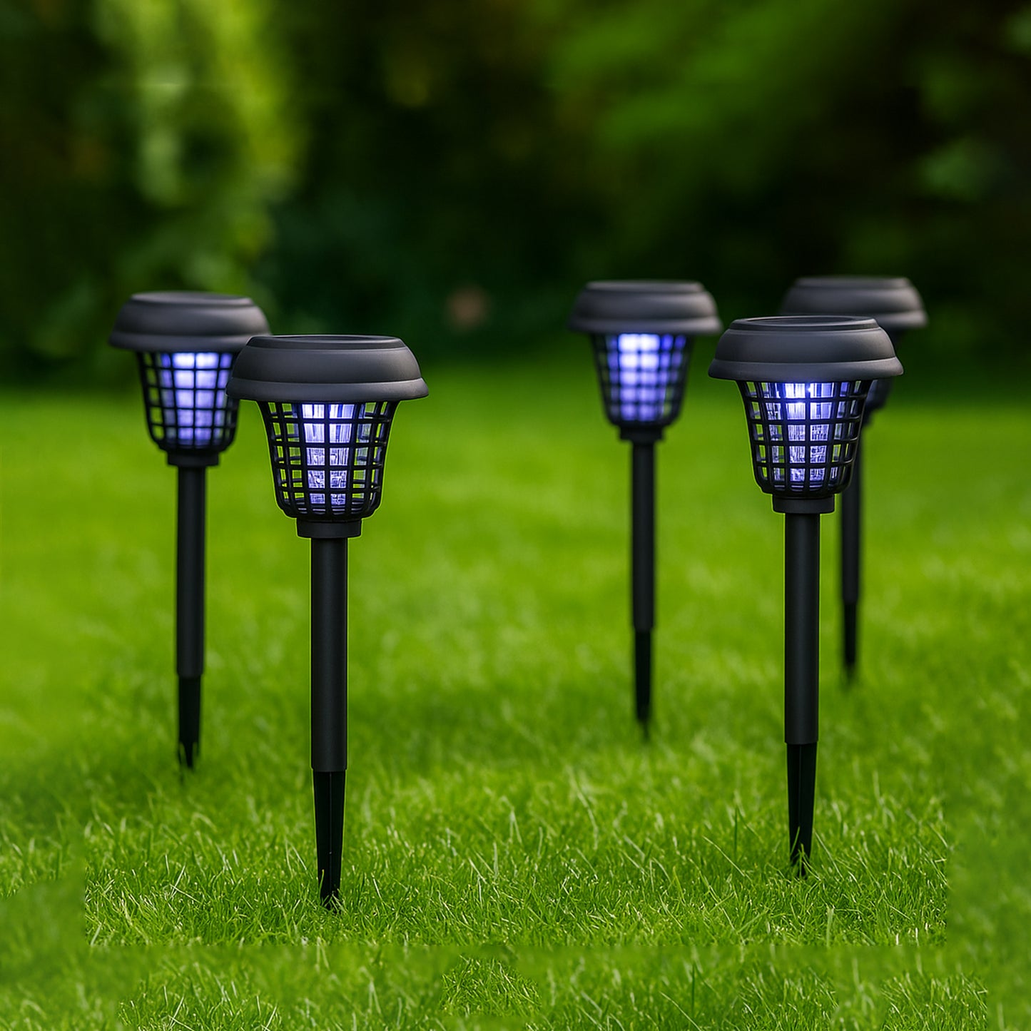 Solar Powered Mosquito Killer Garden Light (5 Pc)